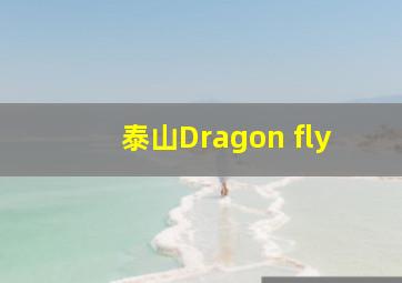 泰山Dragon fly